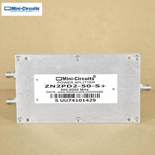 进口Mini-Circuits功分器ZN2PD2-50-S+射频信号0.5-5GHz一分二