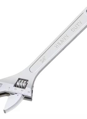 卡夫威尔 24寸镍铁活动扳手活口大号板子大开口工业级扳手WR4024D