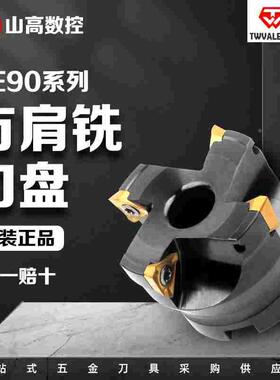 TE90台湾万特数控龙门平面方肩90直角淬火加硬铣刀盘三角形刀粒