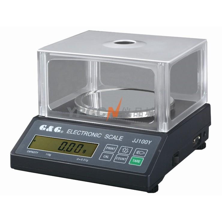 美国双杰电子天平JJ100/200/300/500Y/1000/0.01g电子秤交直流两