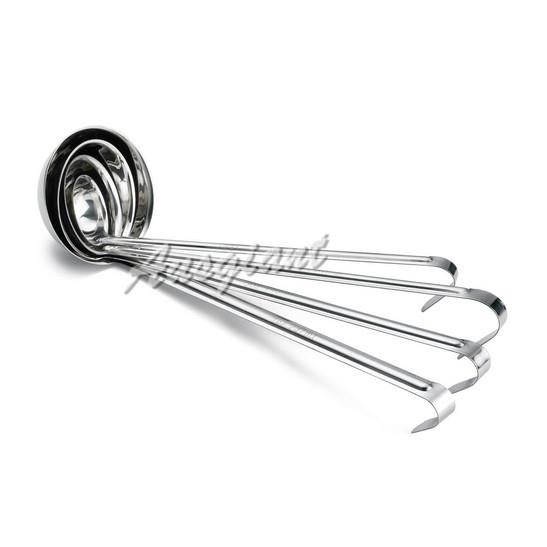 不锈钢长柄勾勺鸡汁勺1oz盎司勺5oz粥勺汤勺糖浆果酱厨房莎莎酱勺