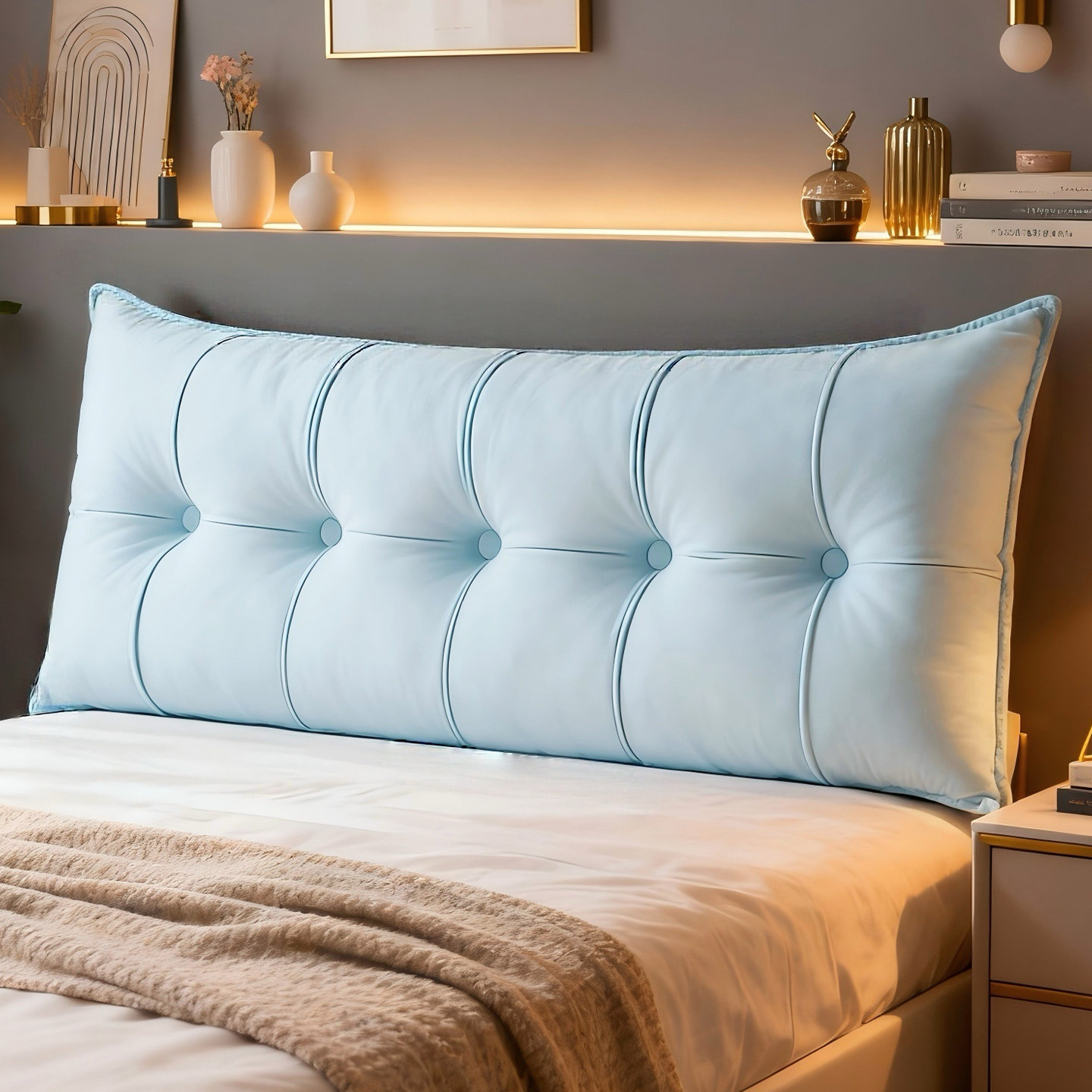 百搭靠枕床头靠背卧室床上靠垫加厚榻榻米软包防撞飘窗软垫可拆洗,居家布艺,床头靠垫,淘宝优惠券,粉丝福利购,淘宝优惠卷