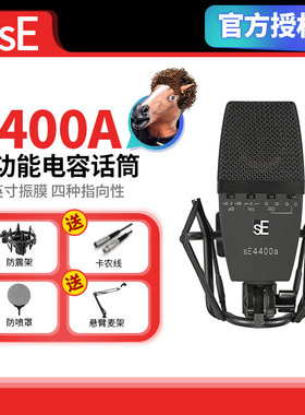 美国sE 4400a大振膜多指向专业录音电容合唱乐队人声乐器钢琴话筒