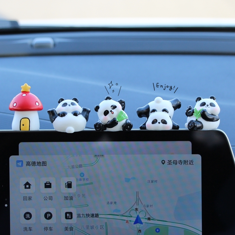 新款创意车内装饰摆件小熊猫