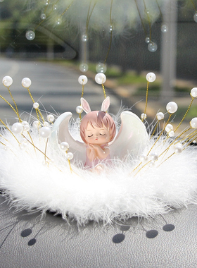 网红车内饰品摆件创意可爱天使车载中控台装饰漂亮个性汽车用品女