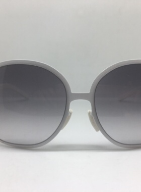 德系无螺丝AC! BERLIN  白色银色大框太阳镜墨镜