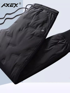 男外穿加绒加厚冬季 男弹力保暖棉裤 裤 鹅绒裤 男 子2025年新款 羽绒裤