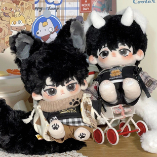 众独翻车刘鱿鱼金全知读者视角棉花娃娃20cm金独子刘众赫玩偶送友