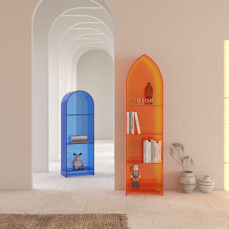 亚克力置物架书架落地组合收纳架