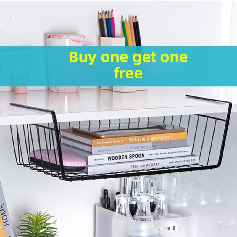 宿舍神器下挂篮床头置物架学生寝室书桌衣柜分层零食厨房收纳架子