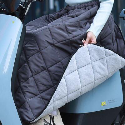 电动车保暖挡风裙子冬季加绒护腿半身裙摩托车骑车防寒护膝挡风被