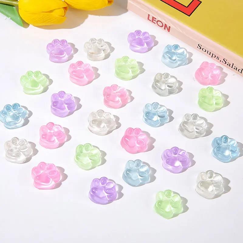 迷你捏捏乐小鼻嘎彩色透明小猫爪创意小号捏捏慢回弹减压发泄玩具