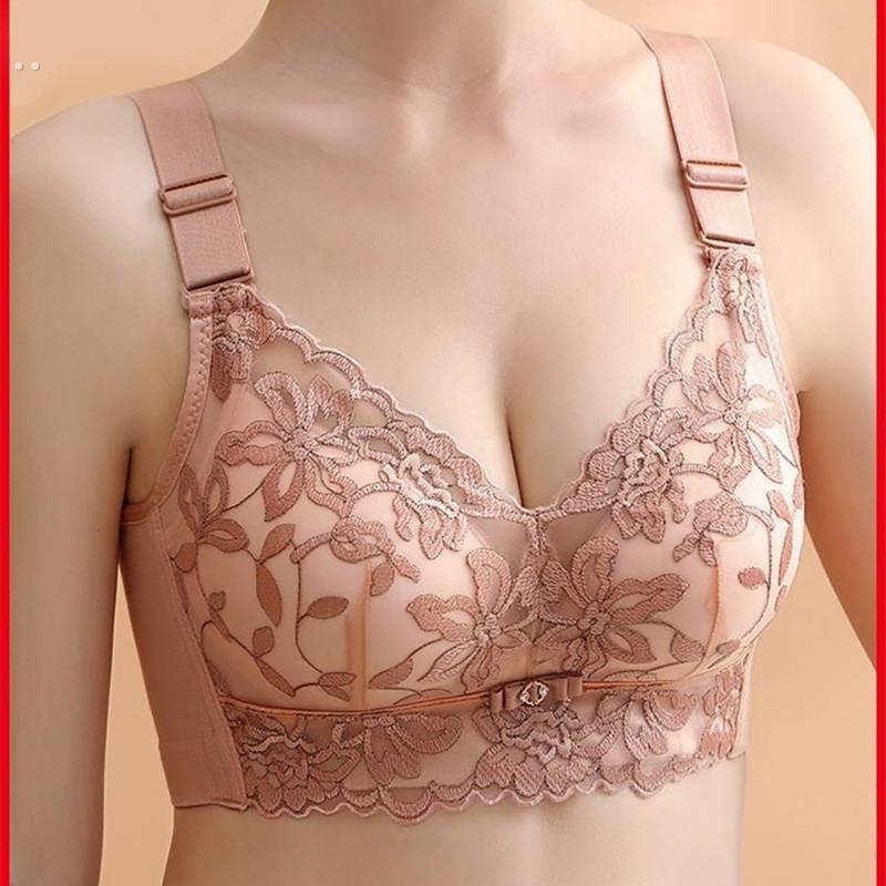 广东广州汕头内衣女小胸聚拢中厚调整潮汕收副乳防下垂无钢圈文胸