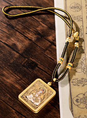 藏式吊坠绳民族风手搓棉线编绳项