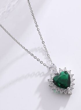 希音铜镶锆石女士桃心形状hiphop