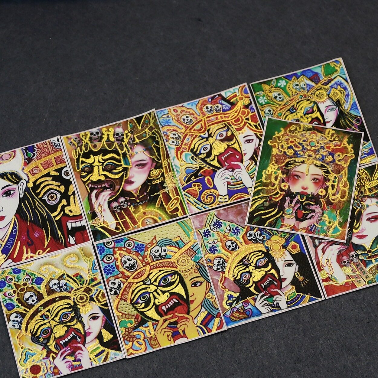 藏式手工描金4*5唐卡画芯专用画图片