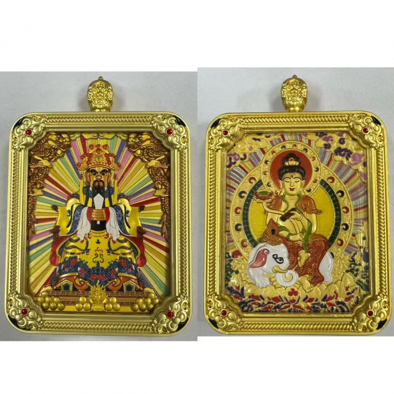 新品推荐龙五爷双面立体小唐卡八