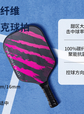 初学入门匹克球球拍跨境T300碳纤维专业匹克球拍洞洞球