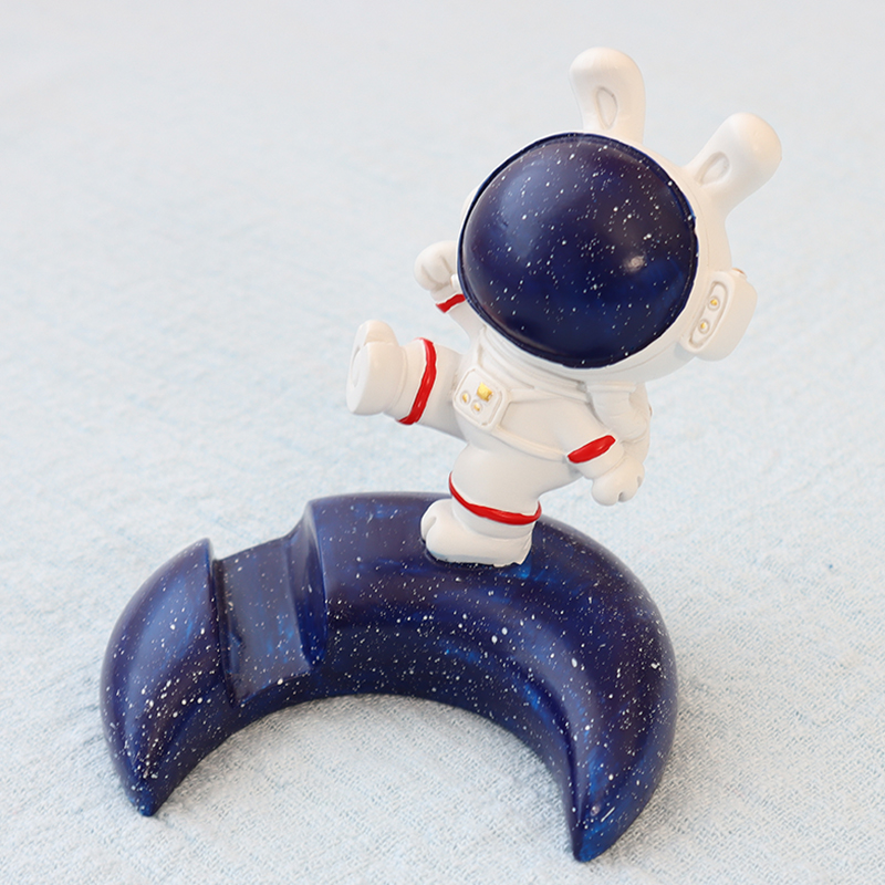 创意手机支架房间宇航员装饰礼物