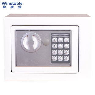 旋钮钥匙办公保险箱柜盒 稳斯坦W7415小型入墙防盗保险柜电子密码