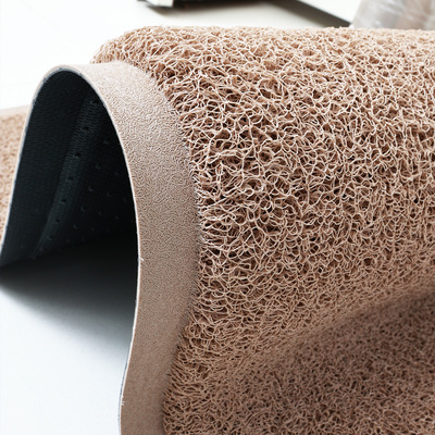 卡其丝圈入户进门地垫耐脏