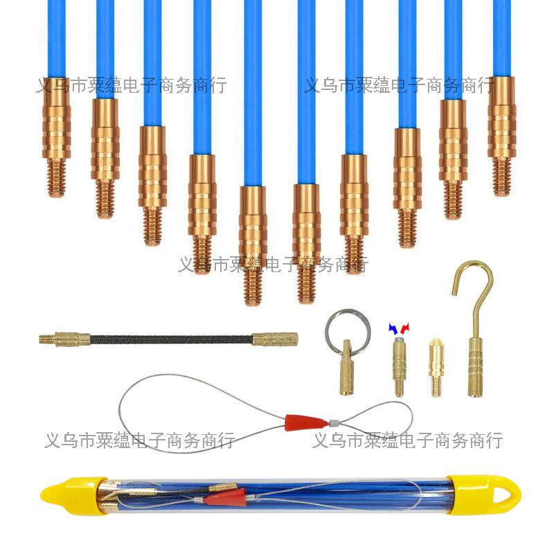 速发天花板吊顶穿线杆穿线器勾线钩多功能电工检修便携车库桥架布