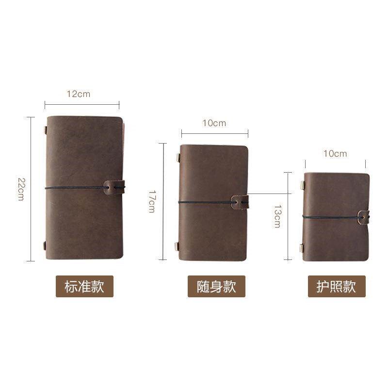 速发手工旅行者手帐本 疯马皮商务子高档日记本 真皮记事本