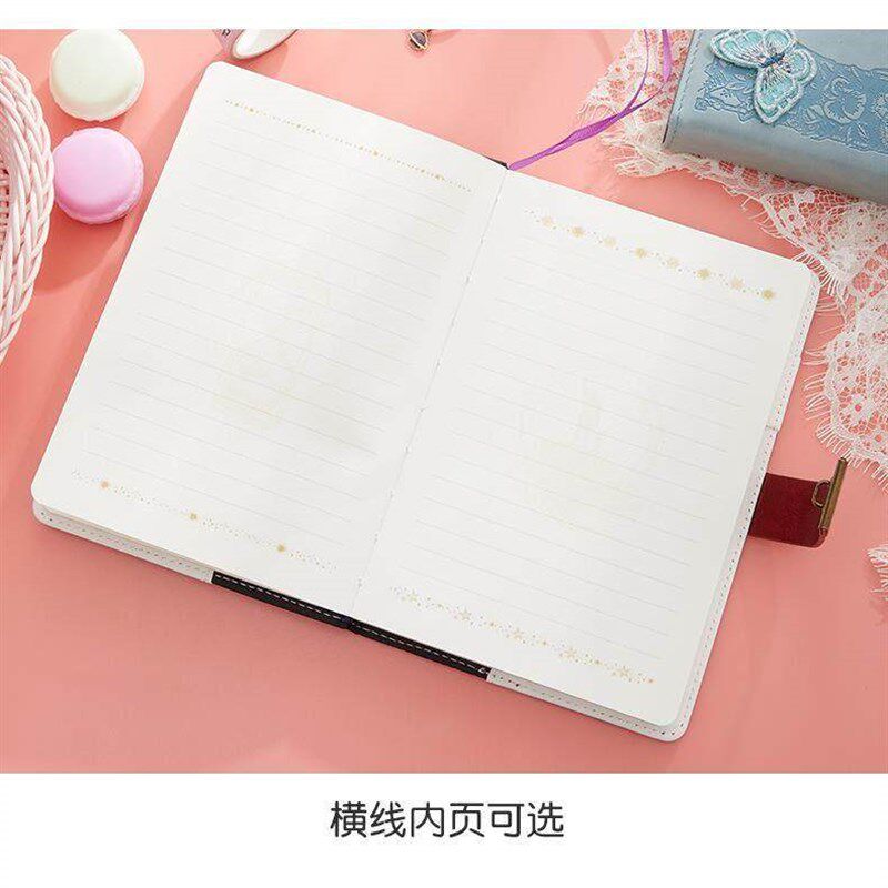 速发复古密码本带锁日记本创意十二星座内页手帐密码本子多功能