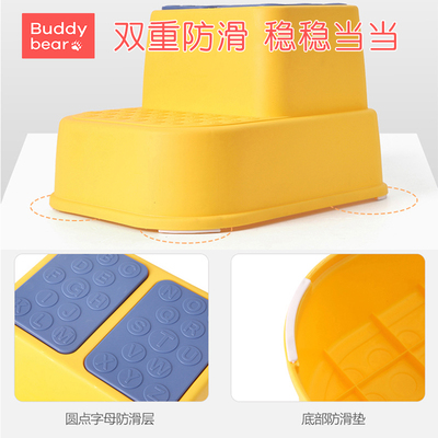 速发儿童多用途洗手垫脚垫子椅子双层马高防滑增桶凳脚台阶凳小板