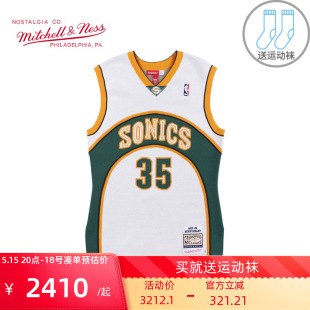 CLOT 杜兰特篮球服 联名复古球衣NBA超音速队07季 mitchell&ness