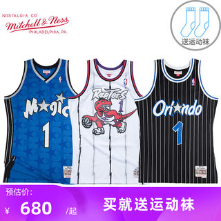 Mitchell Ness复古球衣SW球迷版NBA魔术队麦迪MN篮球服背心男网眼