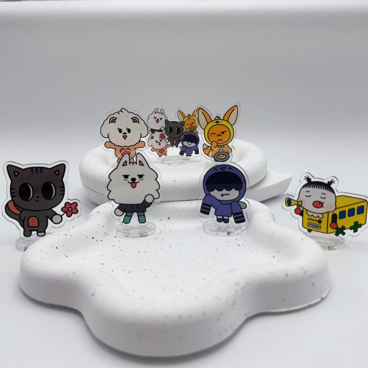 TX男团卡通亚克力双面迷你立牌