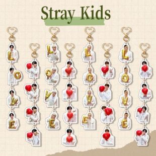 straykids 亚克力钥匙扣 人形串串钥匙配饰 包包挂件明星周边自制