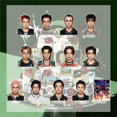 SEVENTEEN HAPPY BURSTDAY新款亚克力双面立牌桌面摆件饰 品明星