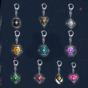 瓦罗兰特无畏契约段位周边亚克力手机链神话赋能创意礼物挂饰礼物