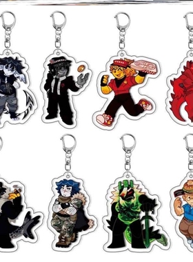 forsaken roblox谷子钥匙扣游戏周边亚克力朋友礼物可爱卡通挂件