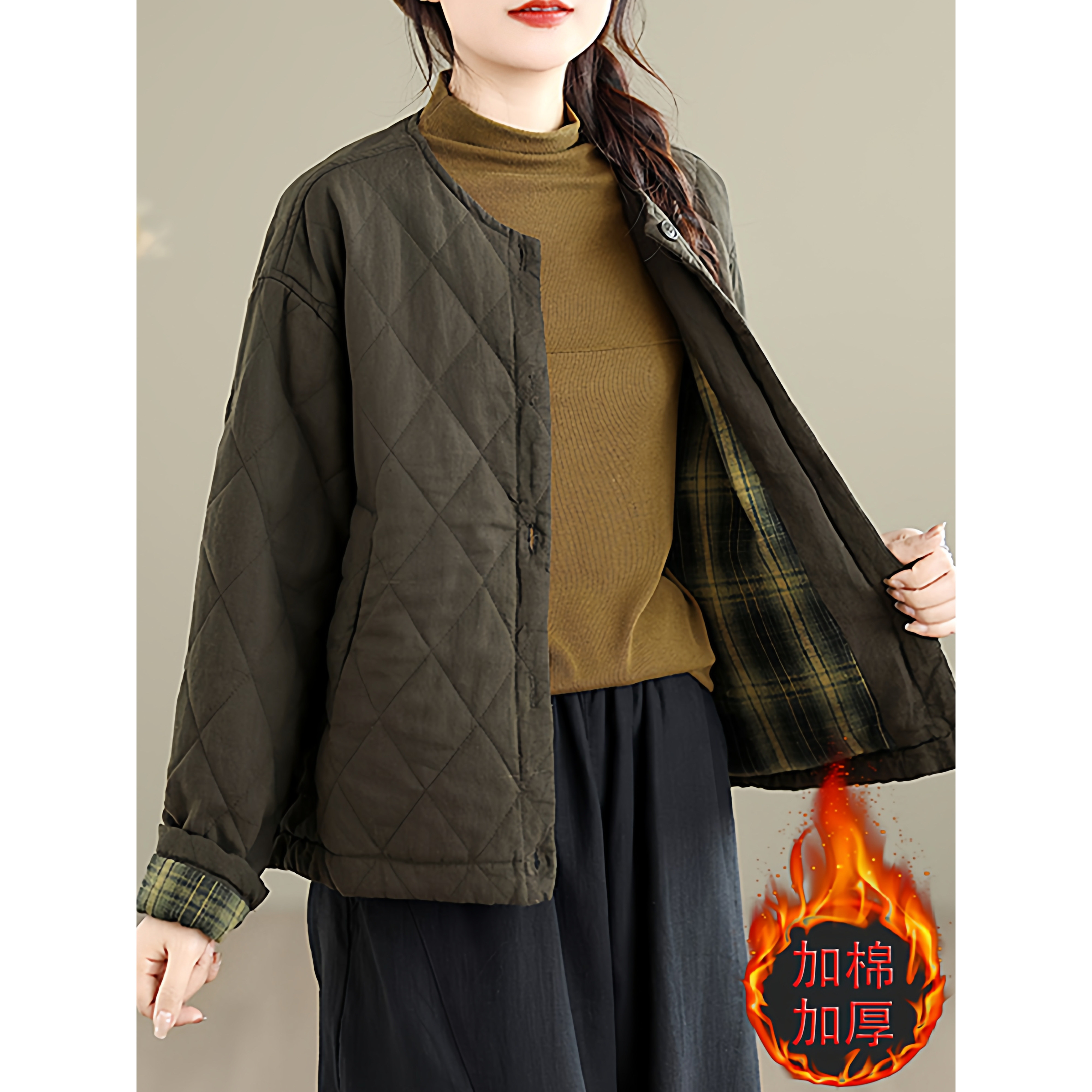 棉衣时尚2025年冬季新款