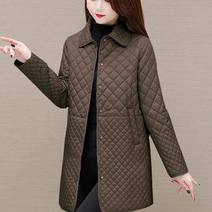 时尚 中老年妈妈棉袄棉衣春秋冬季 女士外套 2025新款 轻薄棉服女爆款