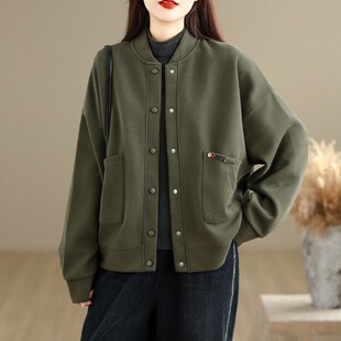 山东即墨卫衣棒球服外套女2026秋冬新款流行爆款妈妈高端洋气上衣