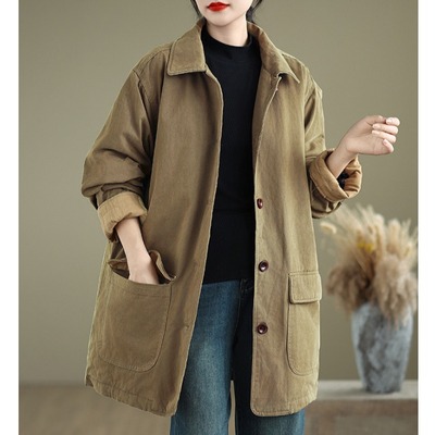 简约风衣时尚2025年冬季新款