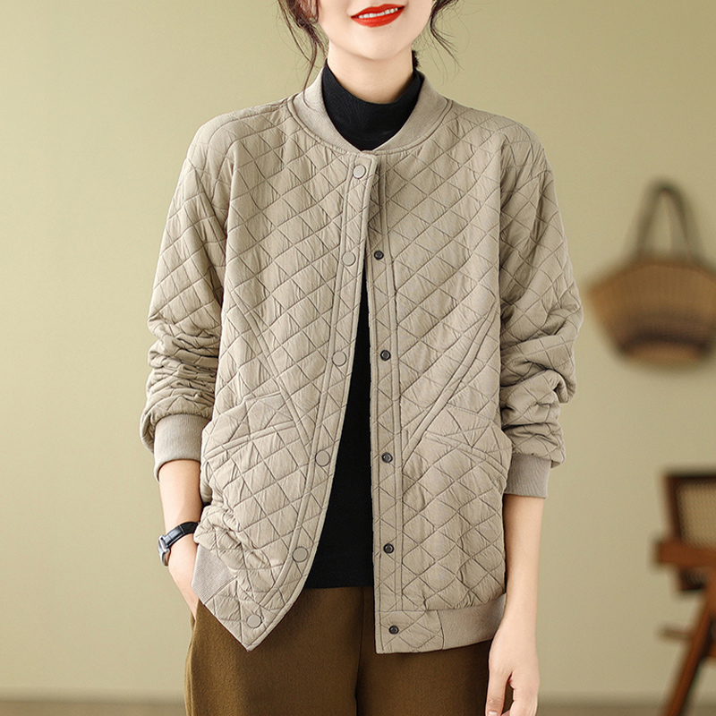 深秋夹棉二棉薄棉服外套