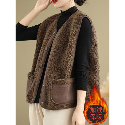 文艺马夹时尚2025年冬季新款