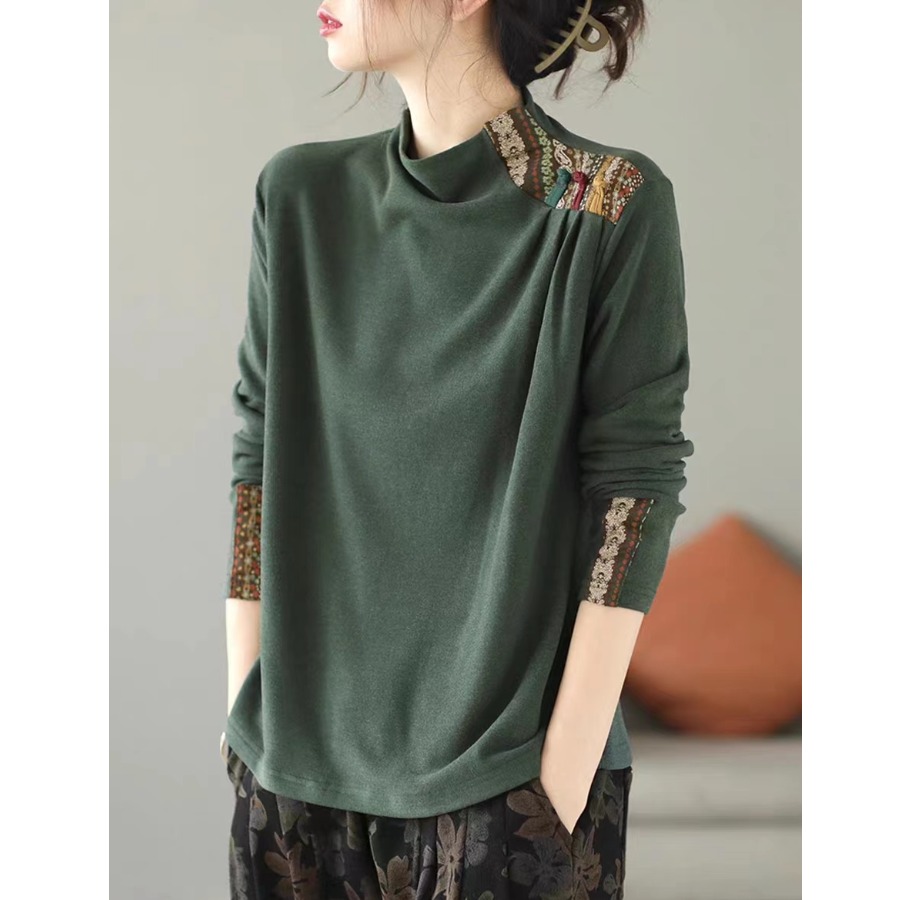 复古时尚2025年冬季新款T恤