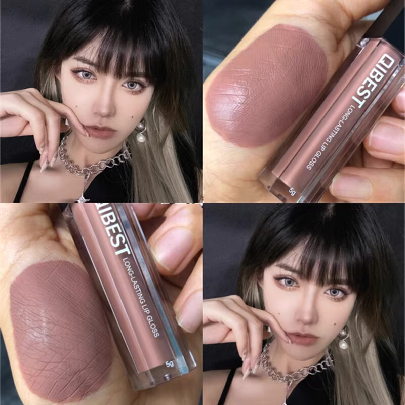 欧美范儿 吃土色口红巧克力色哑光灰调深茶欧美棕色口红裸色唇釉