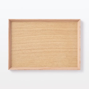 现货日本muji无印良品橡木托盘木质餐盘日式
