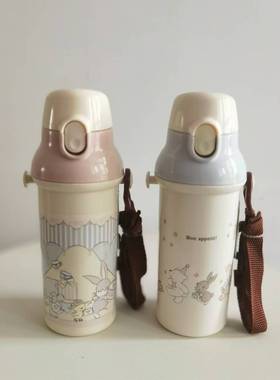 现货 日本cottoli小木马冷水壶直饮水杯儿童幼儿园水壶外带生日城