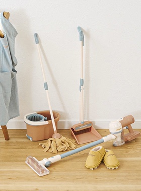 日本3coins过家家拖地扫地玩具儿童宝宝清洁拖鞋家居鞋