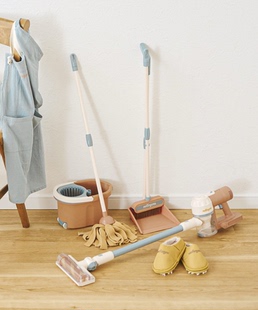 日本3coins过家家拖地扫地玩具儿童宝宝清洁拖鞋家居鞋