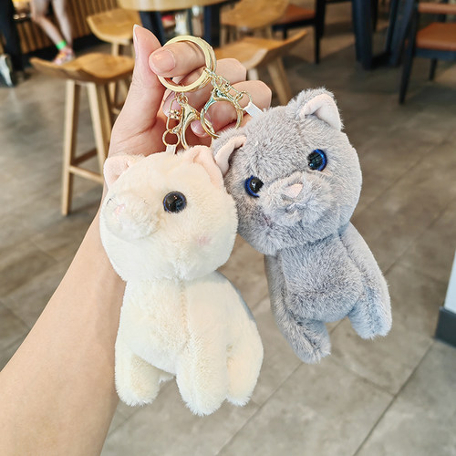 精致小狗小猫咪毛绒包包挂件