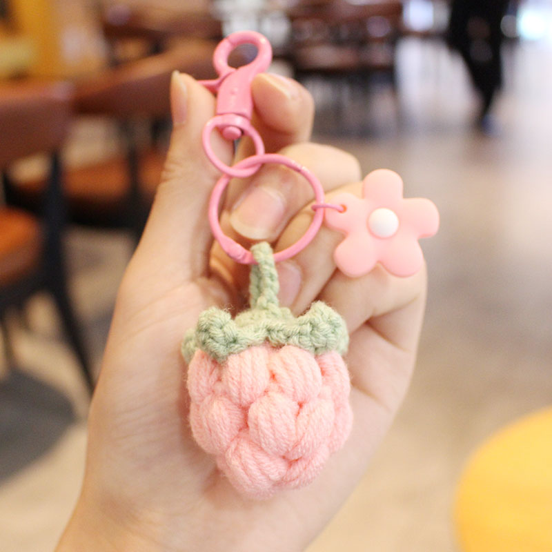 莓（没）烦恼草莓汽车钥匙扣